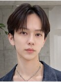ニュアンスセンターパート刈り上げセンターパートフェザーパーマ