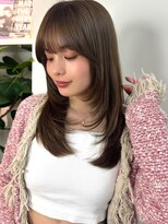 イヴォーク トーキョー(EVOKE TOKYO) ミディアムレイヤーバタフライカット髪質改善ハイレイヤー