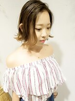 ローグ ヘアー 金町店(Rogue HAIR)&nbsp;グラデーション×ミルクティーブロンド×ハイライト  RogueTAKA