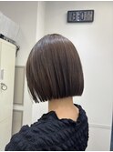 ダークアッシュ/ミディアムレイヤーカット/町田