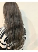 グレージュ×ラフウェーブロング【R's hair yasu】