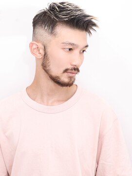 ルックグッドストア(LOOK GOOD STORE) 束感ツーブロックマッシュパーマウルフ波巻きスキンフェード　76
