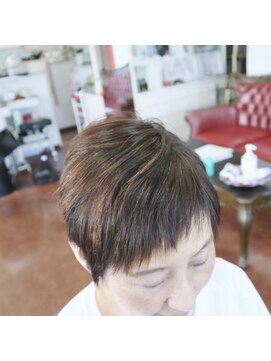 うお座 縮毛矯正＋白髪染め＋ハイライト