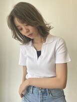 ヘアサロンM 新宿&nbsp;顔周りレイヤー×ミディアムボブ
