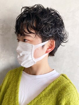 アイティーバイアルバム 八王子店(IT by ALBUM) ショートパーマ_ホ外ハネボブセクションカラー_ba385581