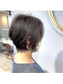 ショートボブ　柔らかい質感