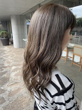 シェル 吉祥寺(shell) グレージュカラー/ボブウルフ/黒髪/ココアベージュ