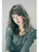 クロワ(croix)&nbsp;【croix】フリンジウェーブ×外国人風オリーブカラー