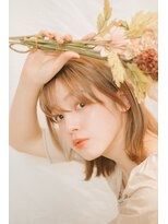 レリーアンテ 大阪梅田(Rely ante) 韓国風ボブ　うる艶ミルクティーベージュ　髪質改善