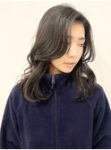 【松戸　石山】黒髪ミディアムレイヤーフェイスレイヤー