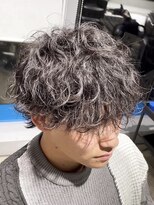 オーシャントーキョー(OCEAN TOKYO)&nbsp;波巻きパーマツーブロック刈り上げラウンドマッシュ韓国黒髪