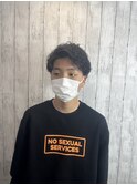 メンズツーブロックパーマ