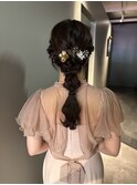 編みおろしヘアセット