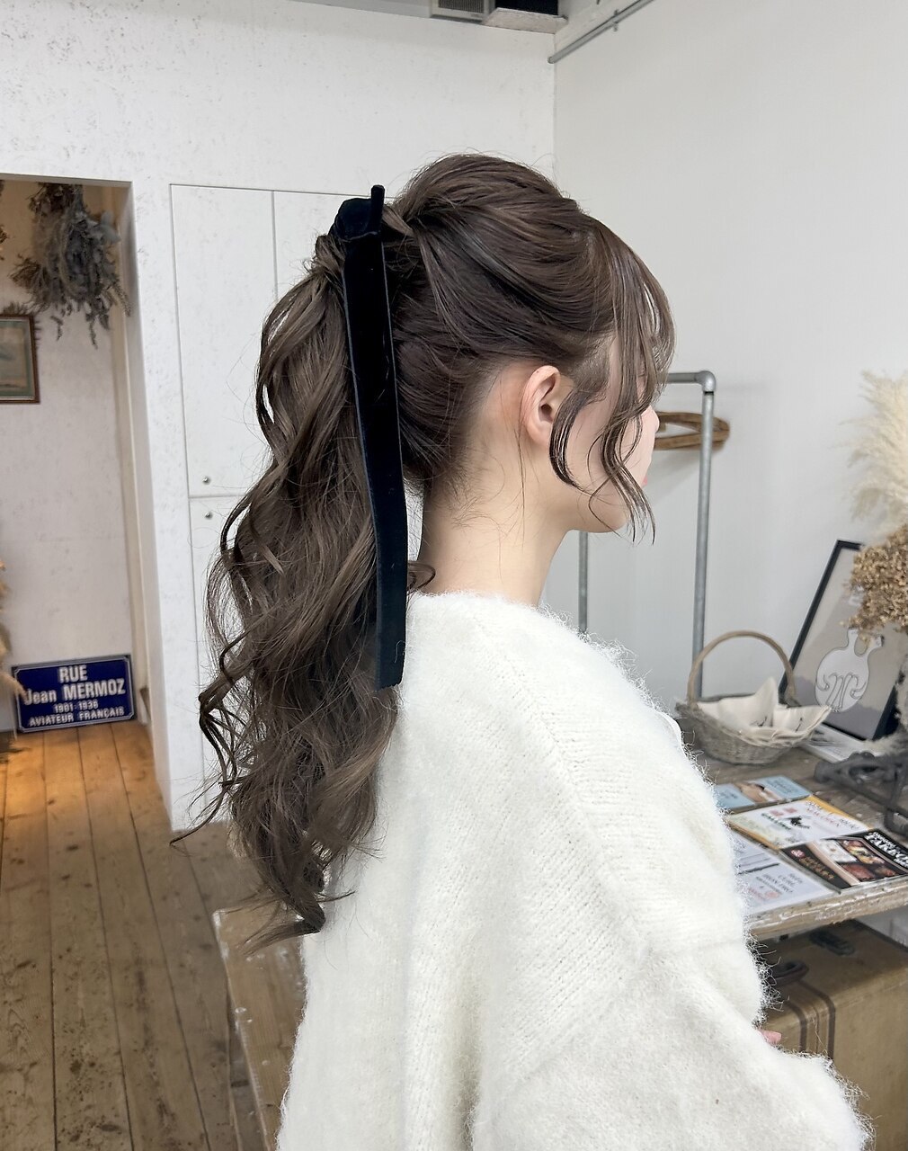 ブイッネット ビューティー ポニーアレンジスティック ヘアスタイル