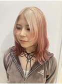 ルーツカラー×抜きっぱなしブリーチ×ピレンジカラー