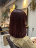 【t o t . f a m .】鎖骨ミディアム×ハイライトチェリーピンク