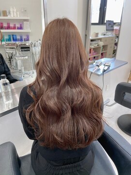 ベレーザシェルト(Beleza scelto) 11499艶髪マロンベージュ韓国風巻きミルクティーベージュロング