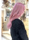 【HAIR One木下】ホワイトピンク