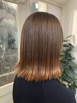 アミュレ(Amule)&nbsp;落ち着きのあるエンドカラー裾カラー大人かわいいグラデーション