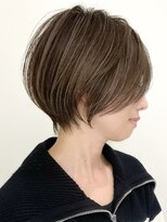 ジルブラン(JIL BLAN) ハイライトバレイヤージュダブルカラーショートカット30代40代