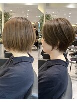 バンプ ギンザ(BUMP GINZA) 30代40代50代絶壁解消ひし形小顔前下がりショートボブ ER