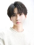 ツーブロックあり韓国マッシュ【狭めシースルーコンマバング】