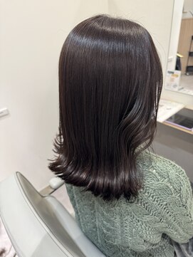 髪質改善グレージュボブ