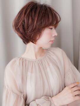 カバーヘアアンドスパ ブリス 浦和(COVER HAIR&SPA bliss) チェリーレッドバーガンディ小顔マッシュパーマY浦和30代40代