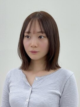 ミル(milu) 【ami】ミディアム/切りっぱなし/顔まわりレイヤー/四条/河原町