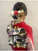 【asuka】水引 金箔 成人式ヘア 卒業式ヘア 袴ヘア 振袖ヘア