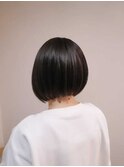 透け感ボブ