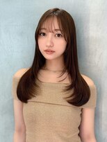 レーヴバイロンド 仙台(Reve by Lond)&nbsp;ミディアムレイヤーカット大人ガーリー透明感カラー前髪仙台学割