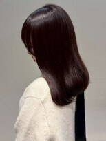 オレンジペコ(orange peco)&nbsp;バイオレットブラウン 顔周りカット 艶髪 髪質改善 透明感カラー