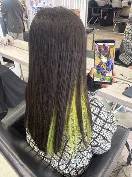 トーキョー オタクヘアー(TOKYO OTAKU HAIR) 原神　推しカラー　インナーカラー　ブリーチ２回