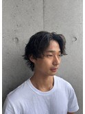 刈り上げセンターパート/波巻きツイストスパイラル/千葉