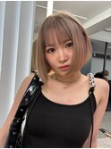 ミルクティーベージュ/ボブ