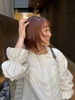 エミイ 鎌倉(eMii.)&nbsp;ピンクオレンジ［ピンクブラウン髪質改善レイヤーボブ］