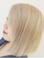 グッドフェローズ キタホリエ(GoodFellas kitahorie)&nbsp;ノームコアブラントカット外国人風ホワイトカラー♪　