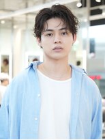 テン 心斎橋(tenn.)&nbsp;難波シャドウパーマメンズマッシュウルフカット波巻きパーマ色気