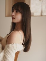 ハイマー(HEIMER)&nbsp;韓国風ロングレイヤー/顔まわりレイヤー/モカブラウン