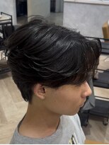 曲がる縮毛矯正専門店 バイ レイズ 名駅(RAYS) 曲がる縮毛矯正で作る毛流れセンターパートM