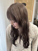 シベルバレー 横浜(sibell)&nbsp;ロングレイヤーカット顔周りレイヤーウルフハッシュカット韓国