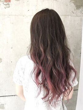 アヴァンス 広島本通店(AVANCE.) ピンクグラデーション×ロングヘア