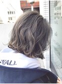 【unopulir永尾】グレージュ黒髪暗髪☆小顔切りっぱなしボブ