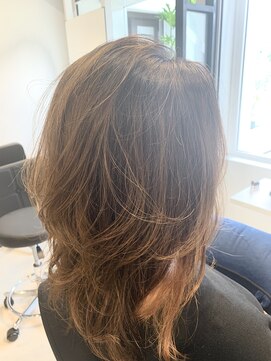 アールサロン オカザキ(Rr salon.OKAZAKI) バレイヤージュ風カラー