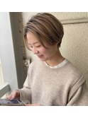 【新宿 studio noll. 佐田】ハイトーンハンサムショート210302