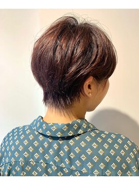 ナルヘアー 越谷(Nalu hair) くびれショートパーマ×赤髪