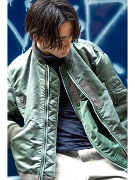 メゾンバイハバナ(maison by HAVANA) メンズビジネスツーブロックアップバング束感ショートマッシュ