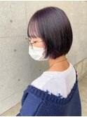 パープルショートヘア