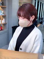 ロンド 表参道店(Lond)&nbsp;Lond表参道【伊杏】ラベンダーブラウン 小顔丸みショート